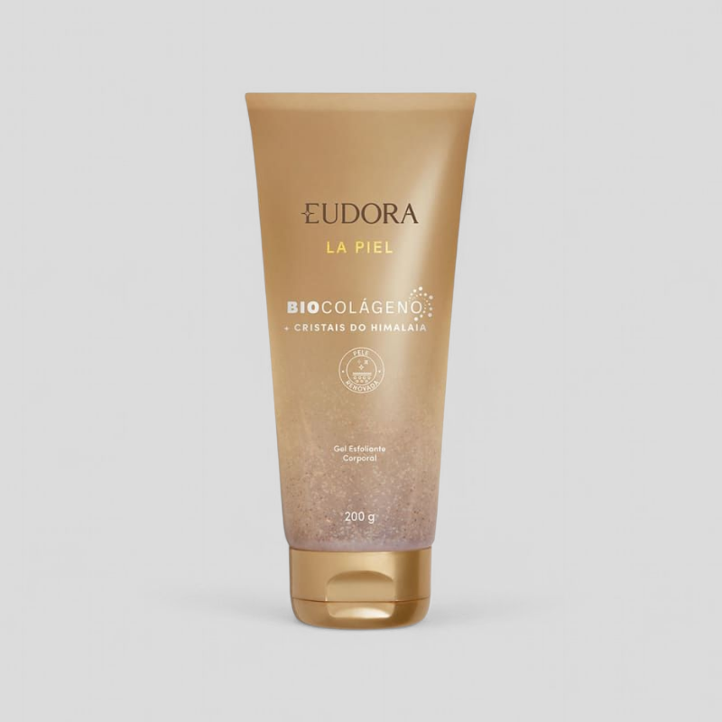 Gel Esfoliante Corporal – Eudora La Piel Biocolágeno + Cristais do Himalaia