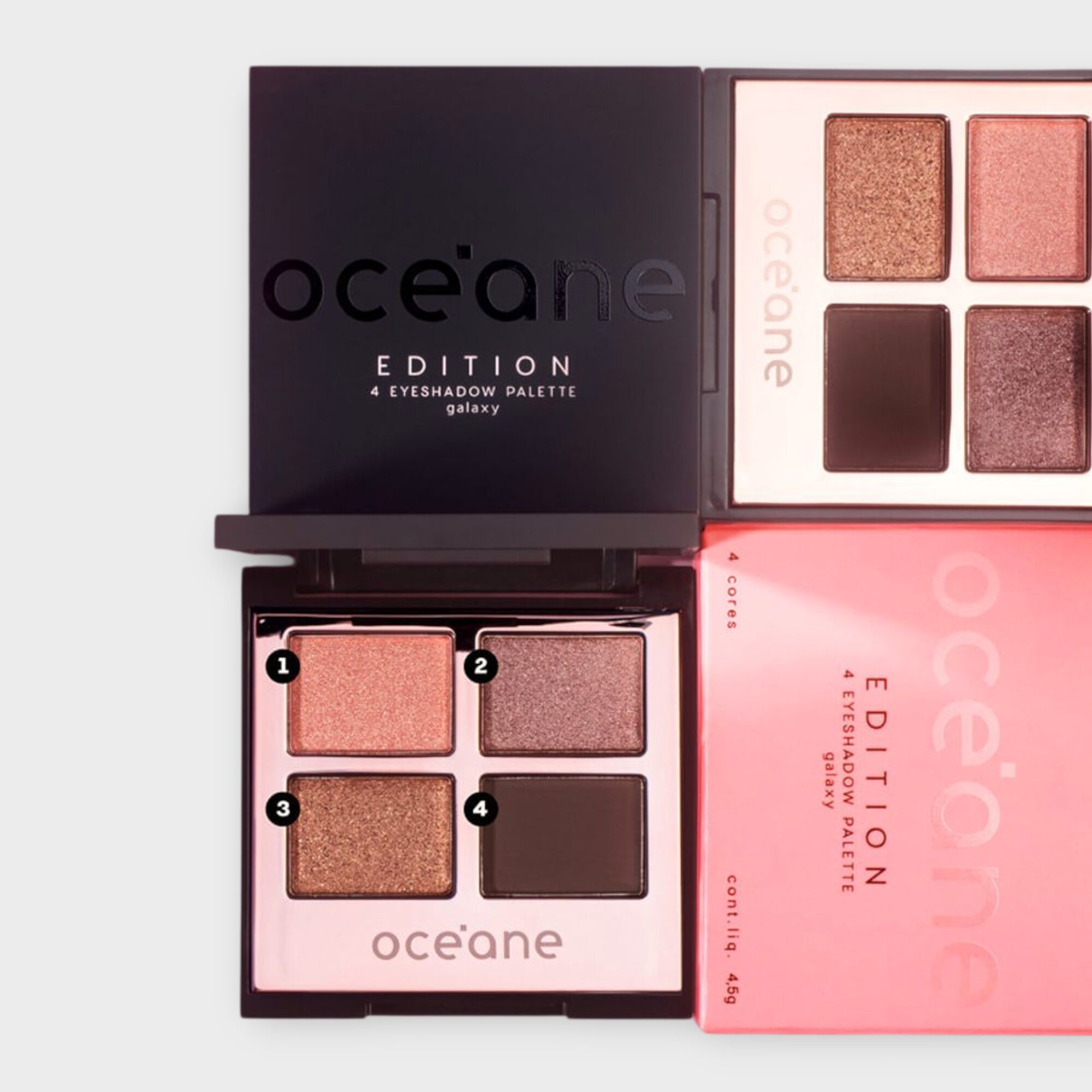 Paleta de Sombras - 4 Eyeshadow Palette Galaxy Océane Edition 4,5g - Imagem 4