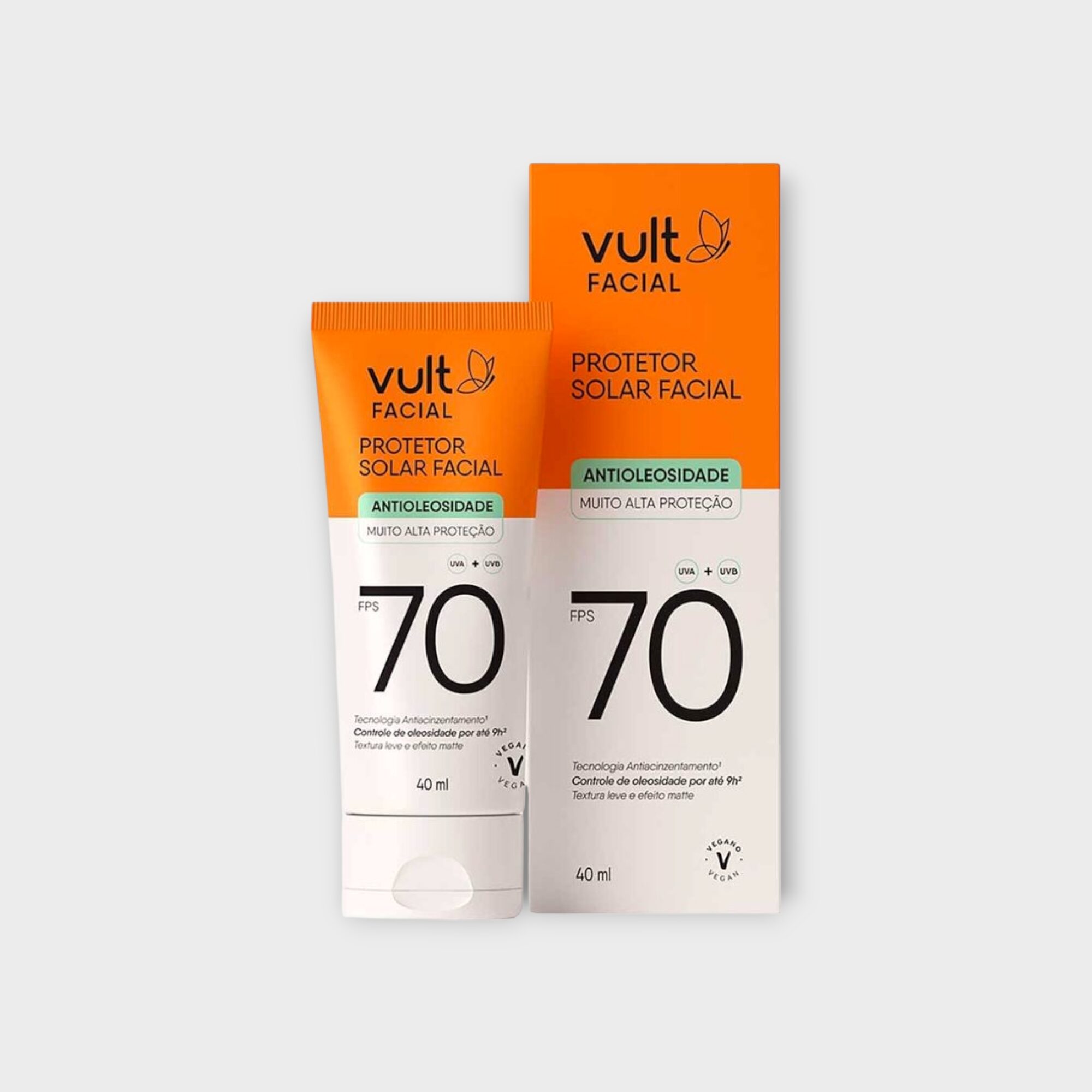Protetor Solar Facial FPS 70 Vult 40ml - Imagem 2